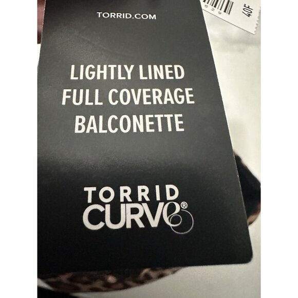 Torrid Cheetah Print Lightly Lined Full Coverage Balconette Bra Size 40F - Picture 4 of 9